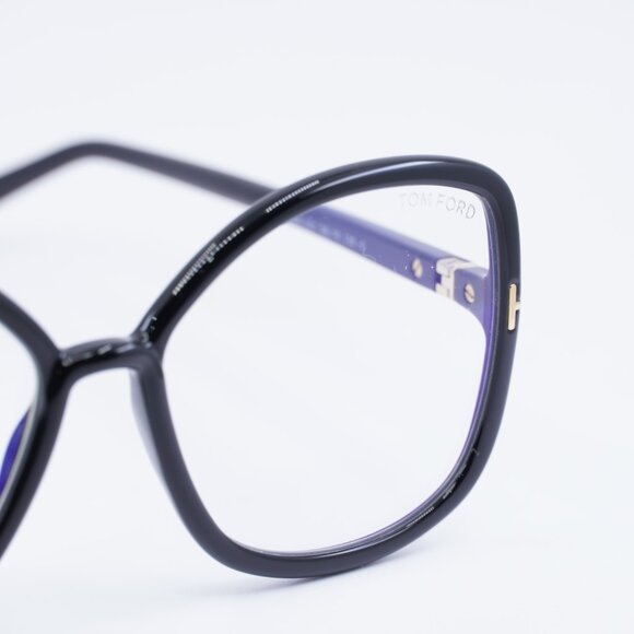 Tom Ford FT5845-B 001 Eyeglasses 56mm Shiny Black Frame, Blue Light Block main image 9